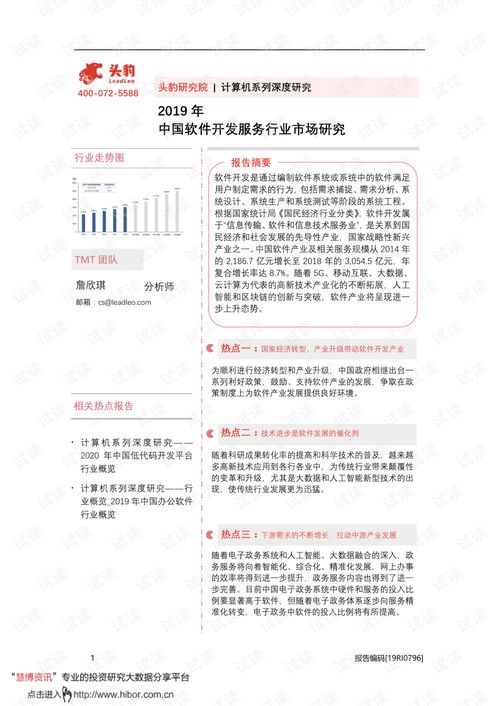 2019年中國(guó)軟件開發(fā)服務(wù)行業(yè)市場(chǎng)深度研究 創(chuàng)新驅(qū)動(dòng)與產(chǎn)業(yè)變革